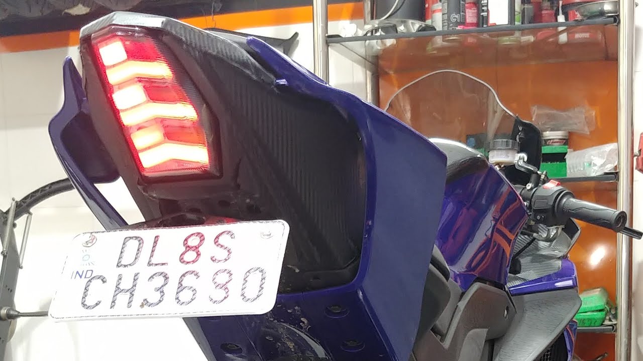 Yamaha R15 V3 Integrated Tail Light Installation In India