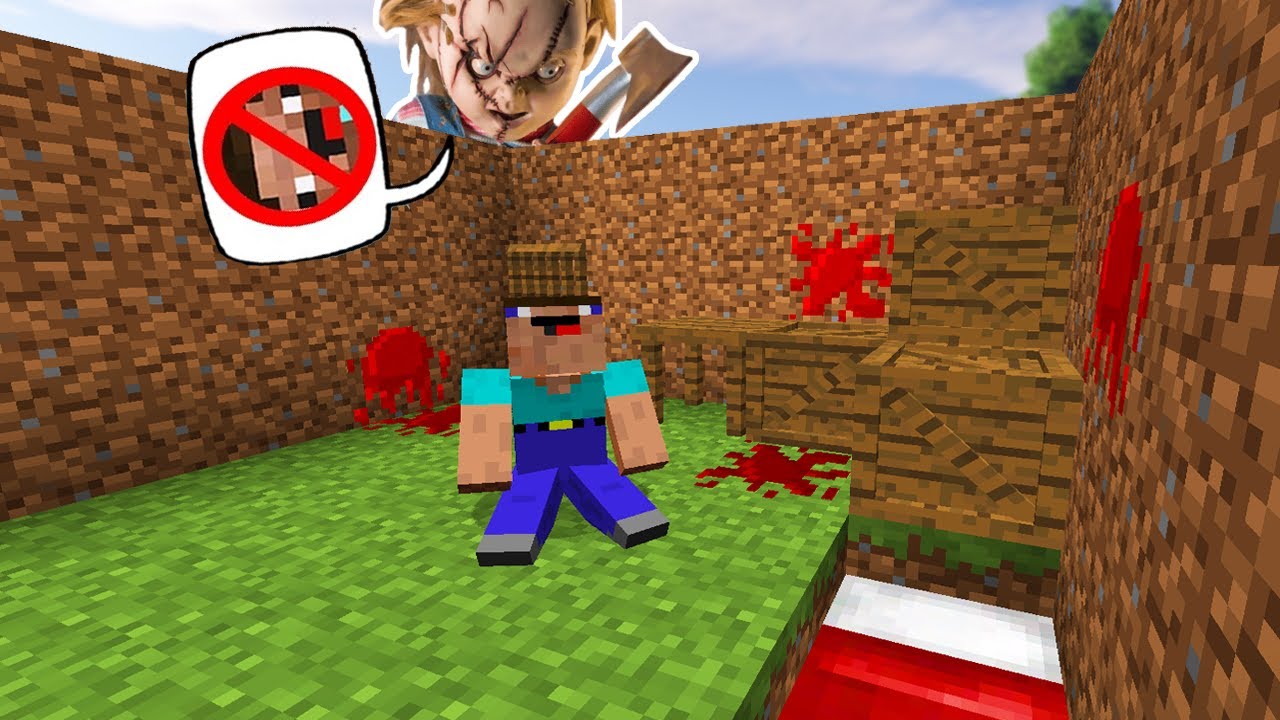 NOOB VS. BONECO DO MAL CASA DO CHUCKY NO MINECRAFT TROLL