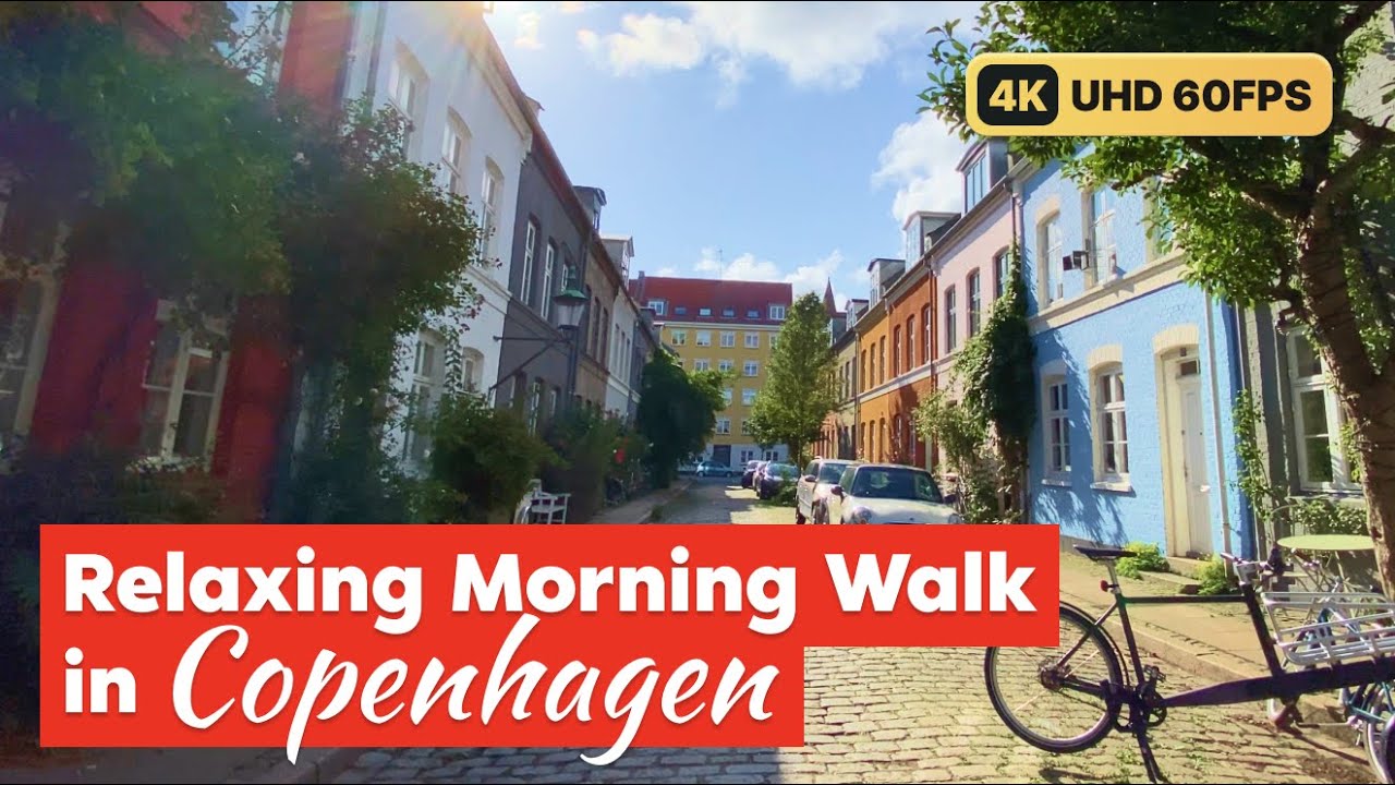 Relaxing Copenhagen morning walk uncovering hidden gems! - Virtual Walking Tour [4K 60fps UHD]