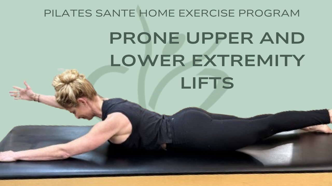 Prone Upper & Lower Extremity Lifts | Pilates Home Exercise for Rehab with a PT + Instructor