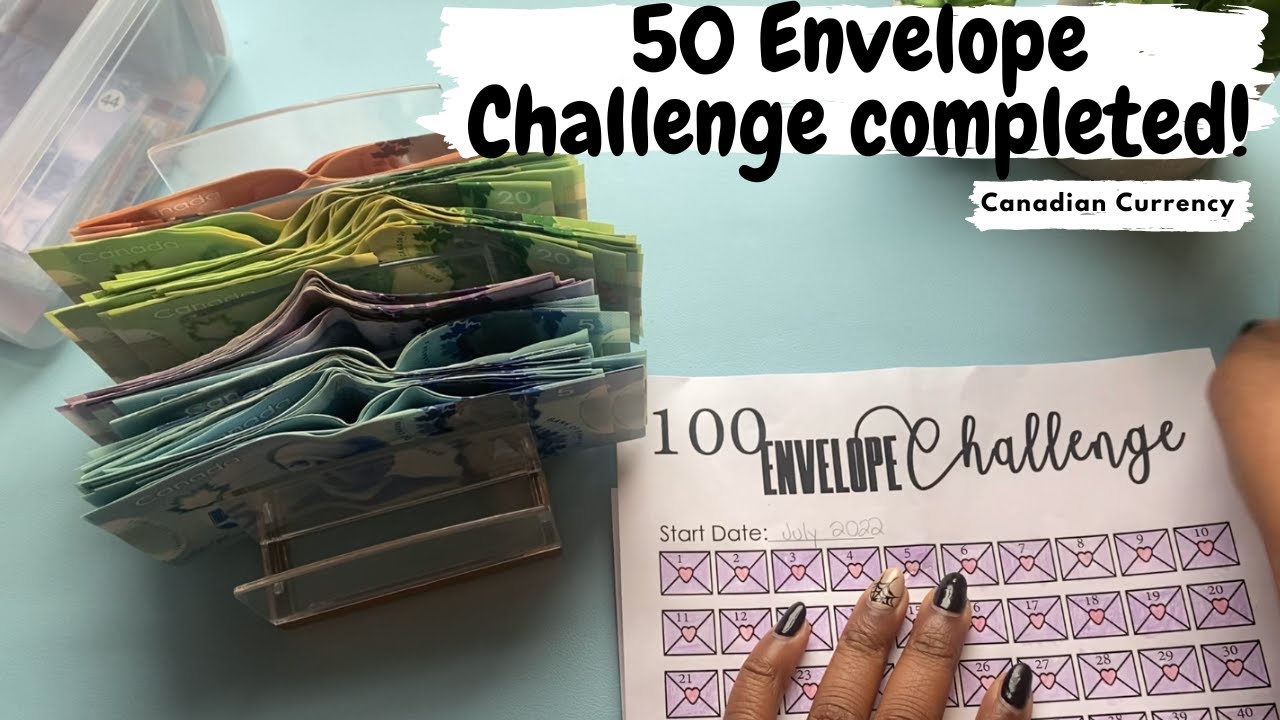 UNSTUFFING 50 ENVELOPE CHALLENGE! | November 2022 | Canadian Currency
