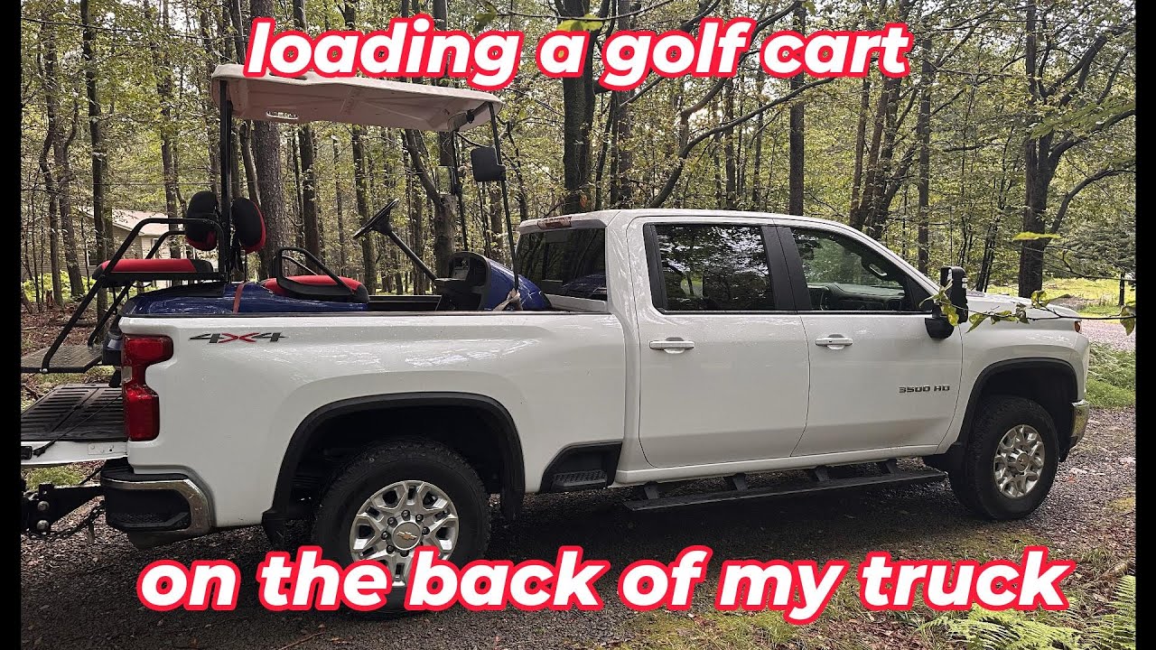 loading a golf cart and hooking up a camper clearance on tailgate