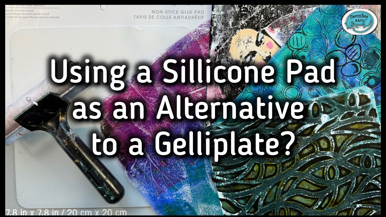 Trying an alternate to the gelliplate #mixedmedia