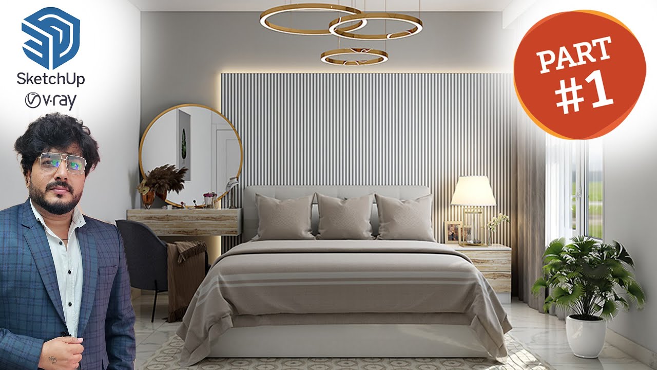 Part - 1 || SketchUp Turtorial || Complete interior Design with V-ray