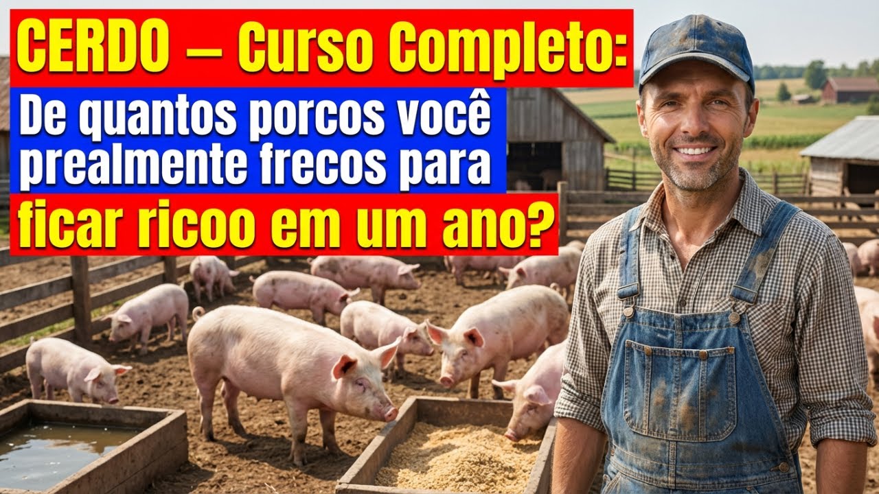CERDO Curso completo De quantos porcos você realmente precisa para ficar rico em um ano