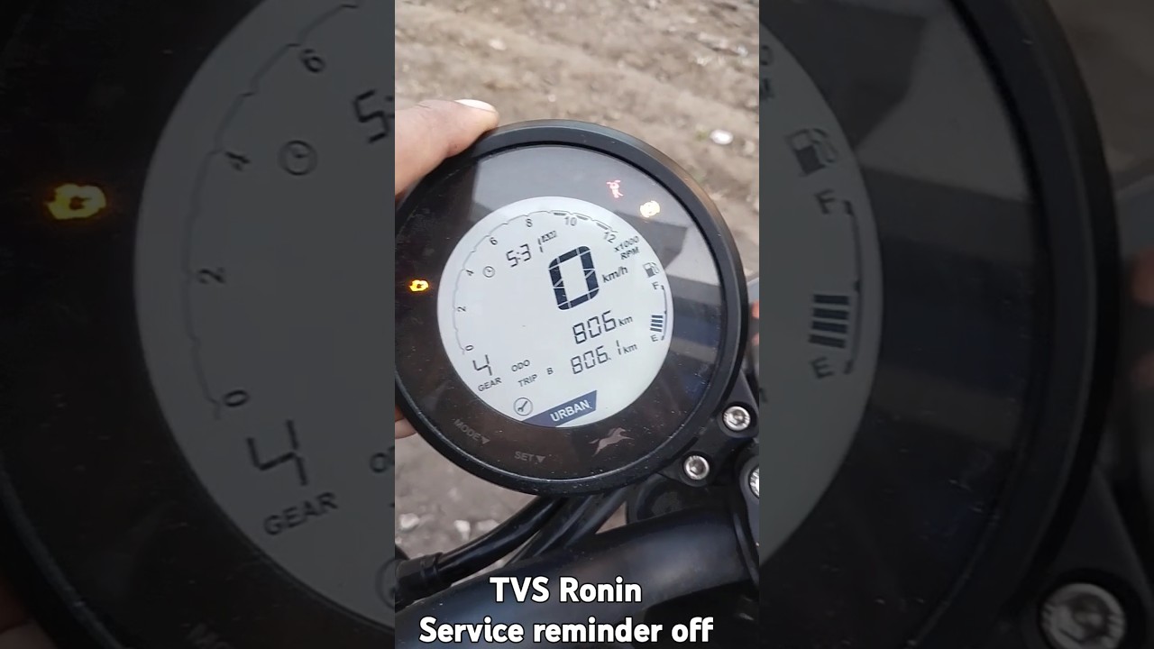 How to remove service reminder,            Tvs Ronin Service reminder kese hataye