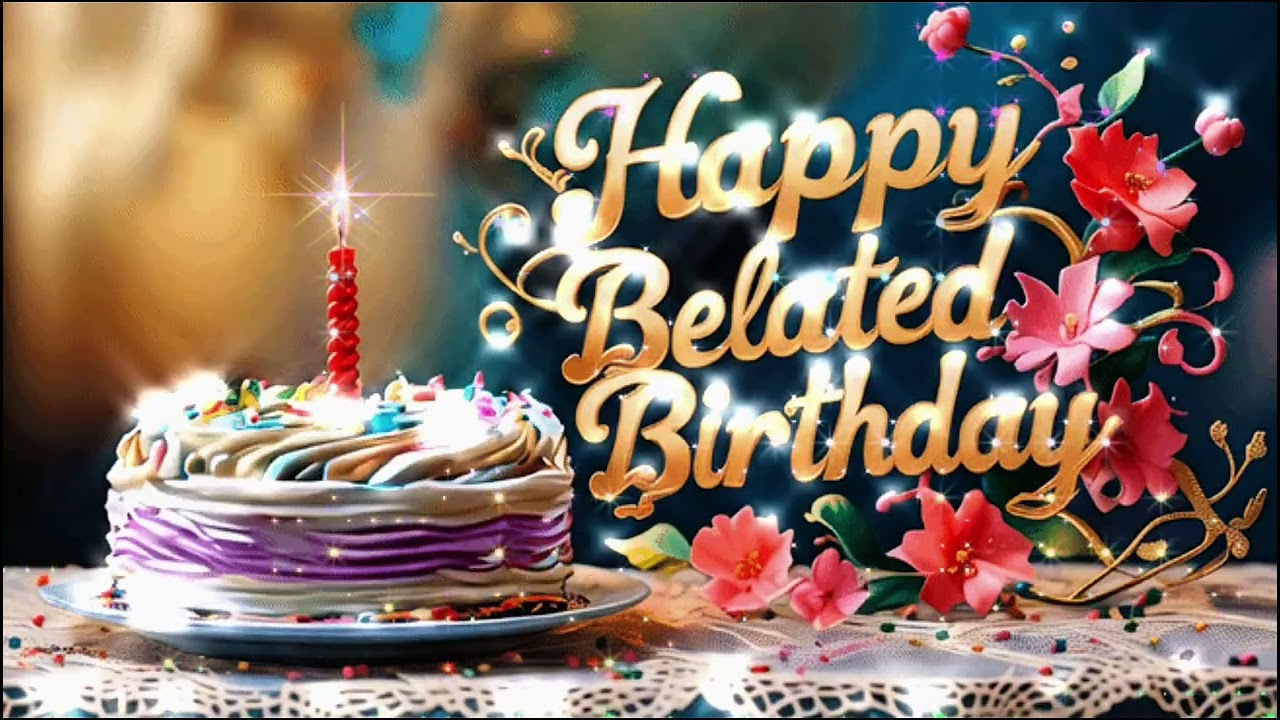 Happy Belated Birthday song - remixed #happybelatedbirthday #belatedbirthdaysong #belatedbirthday