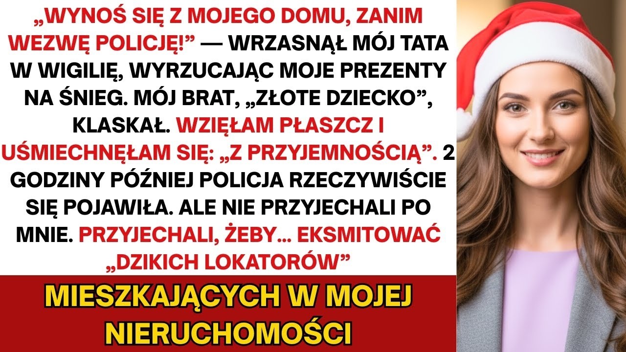 Mój tata wyrzucił moją walizę prosto w śnieg, aż odkrył, że to ja jestem właścicielem jego domu