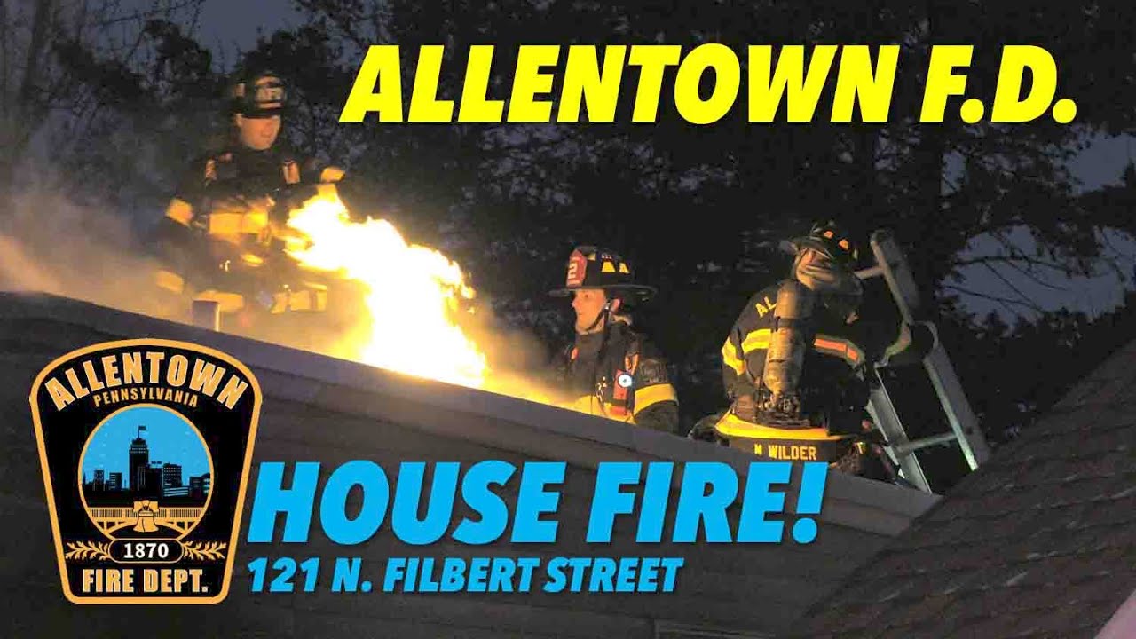 Allentown battles house fire on the eastside during ice storm
