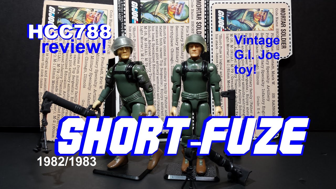 HCC788 - 1982/1983 Mortar Soldier SHORT-FUZE! Vintage G.I. Joe toy review! S03E10