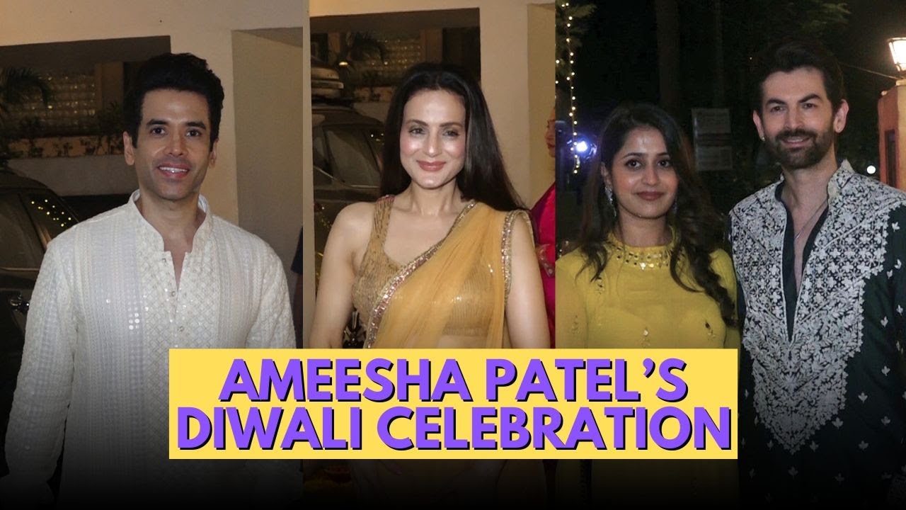 Tushaar Kapoor, Neil Nitin Mukesh & Others At Ameesha Patel’s Diwali Celebration