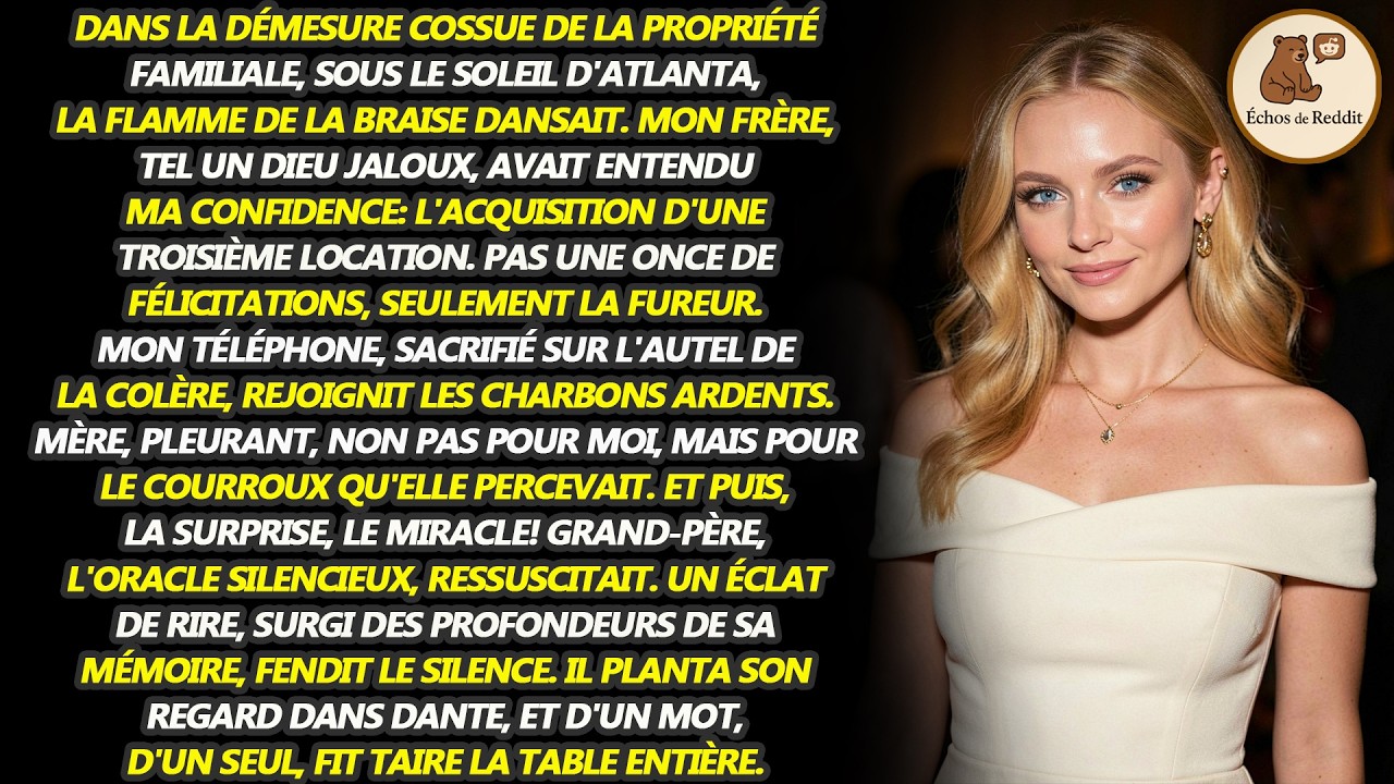 À un barbecue familial, mon frère m'a entendu parler de ma troisième propriété... Et il a explosé