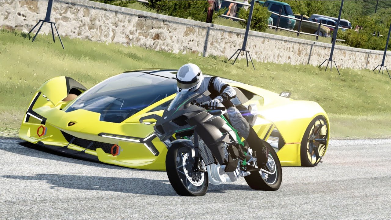 Kawasaki Ninja H2R Supercharged vs MotoGP Superbike vs Hypercars Lamborghini, Bugatti, Lotus