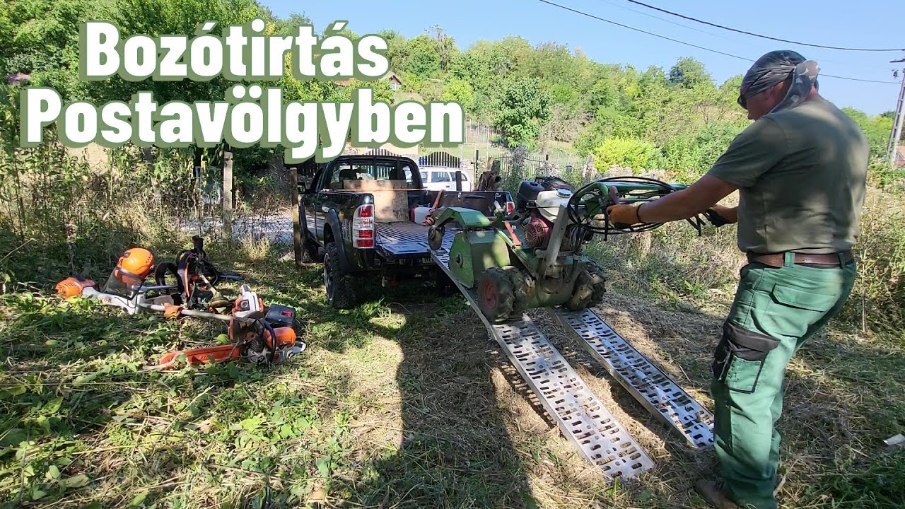 Bozótirtás, magasgazvágás, fakivágás, ágdarálás Pécs Postavölgyben