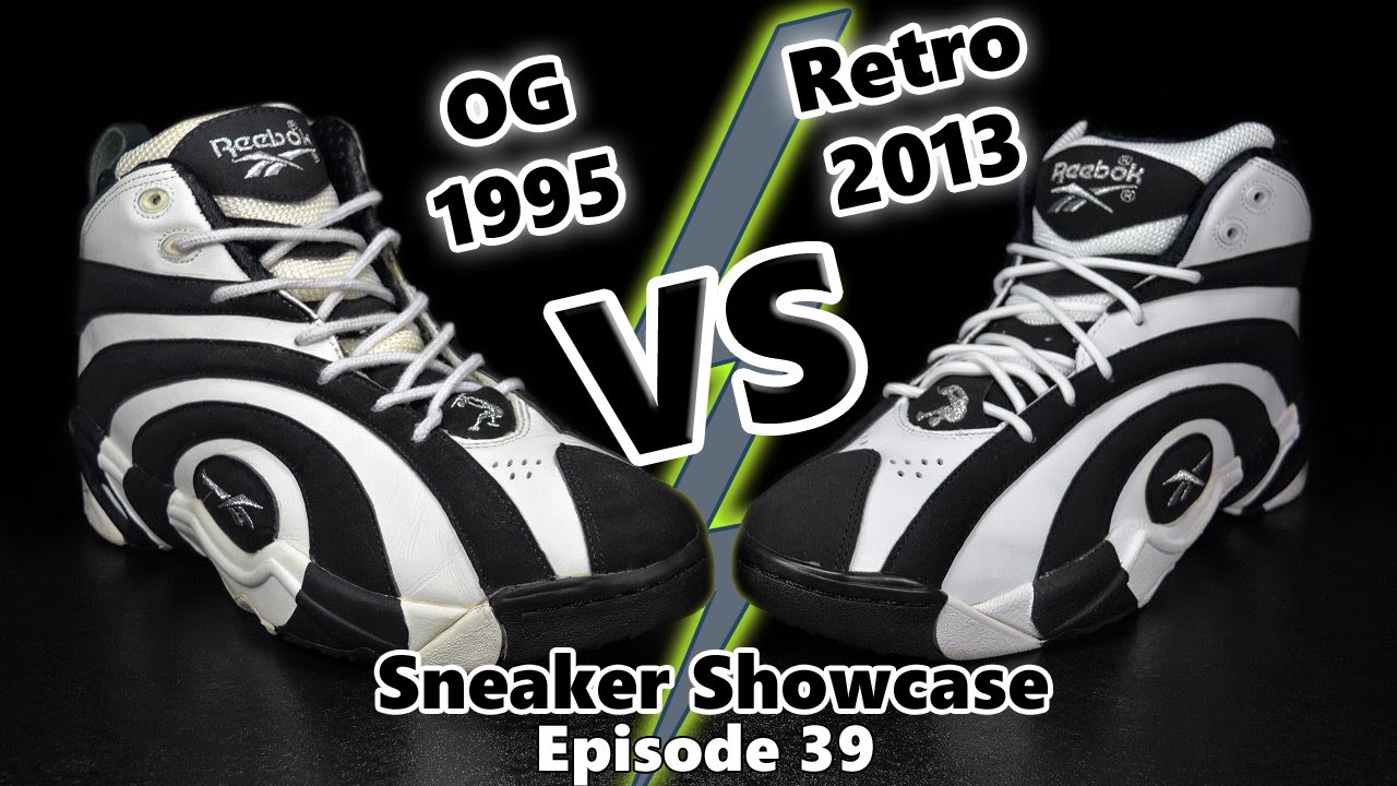 Comparison - Reebok Shaqnosis 1995 OG Vs 2013 Retro - Sneaker Showcase Episode 39