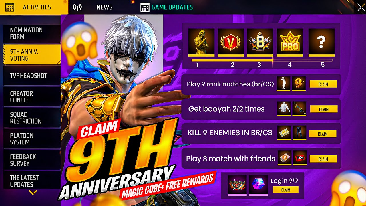 Claim 9th Anniversary Special Free Magic Cube + Magic Cube Store Update😍 - NEW EVENT FF TODAY
