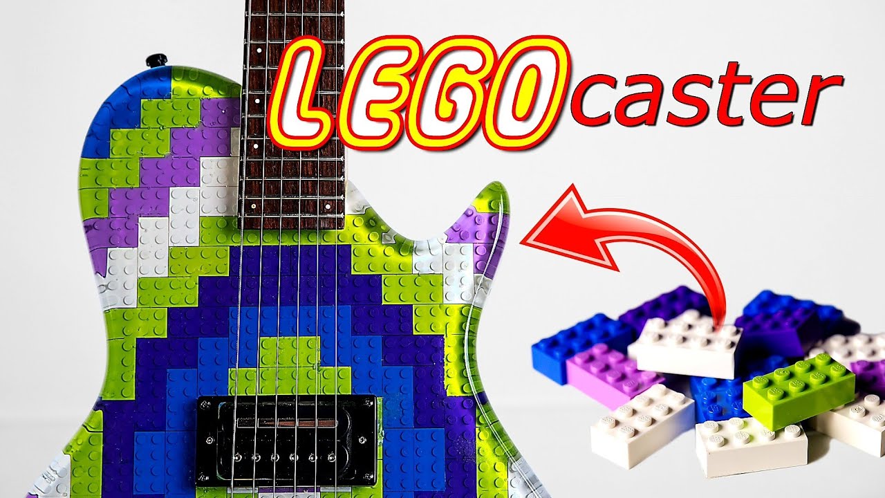 I Made a Guitar from LEGO and Epoxy Resin..the LEGOcaster!!