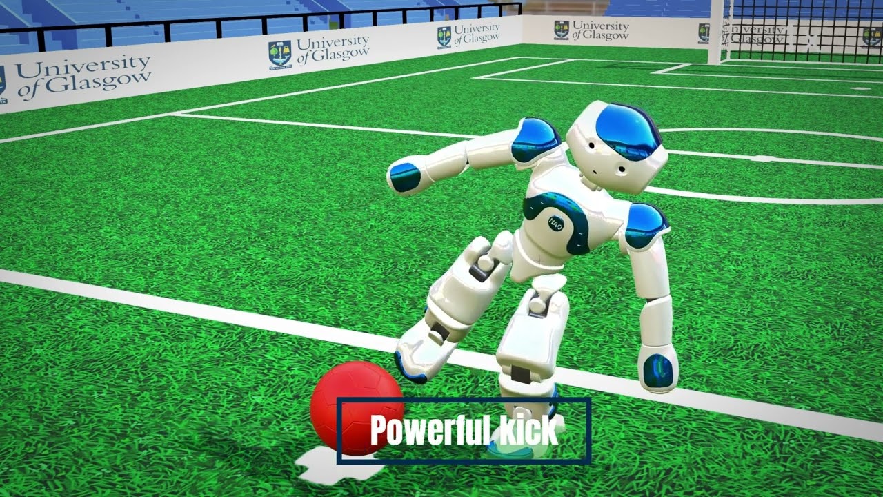 RoboCup Soccer Simulation in Webots using NAO V6