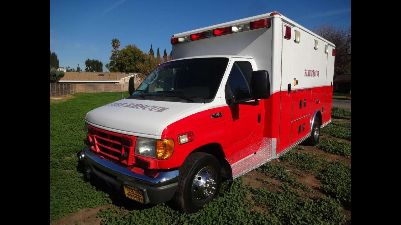 SOLD Ford E-350 Type 3 Ambulance Diesel 110k