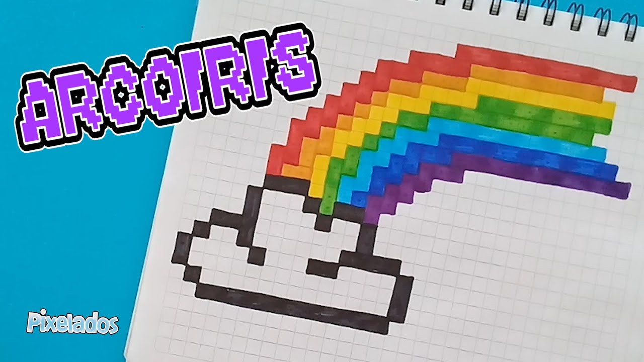 COMO DIBUJAR ARCOIRIS PIXEL ART - PIXELADOS