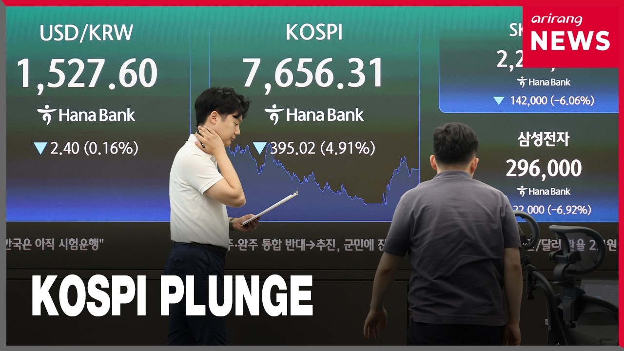 KOSPI plunges as top 10 stocks all fall