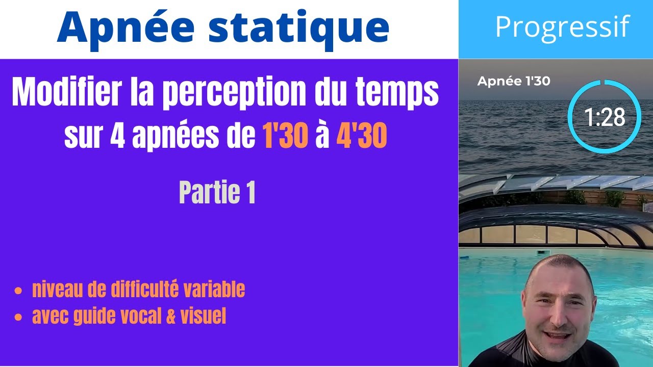 🤿 Modifier la perception du temps sur des apnées de 1'30 à 4'30- partie 1
