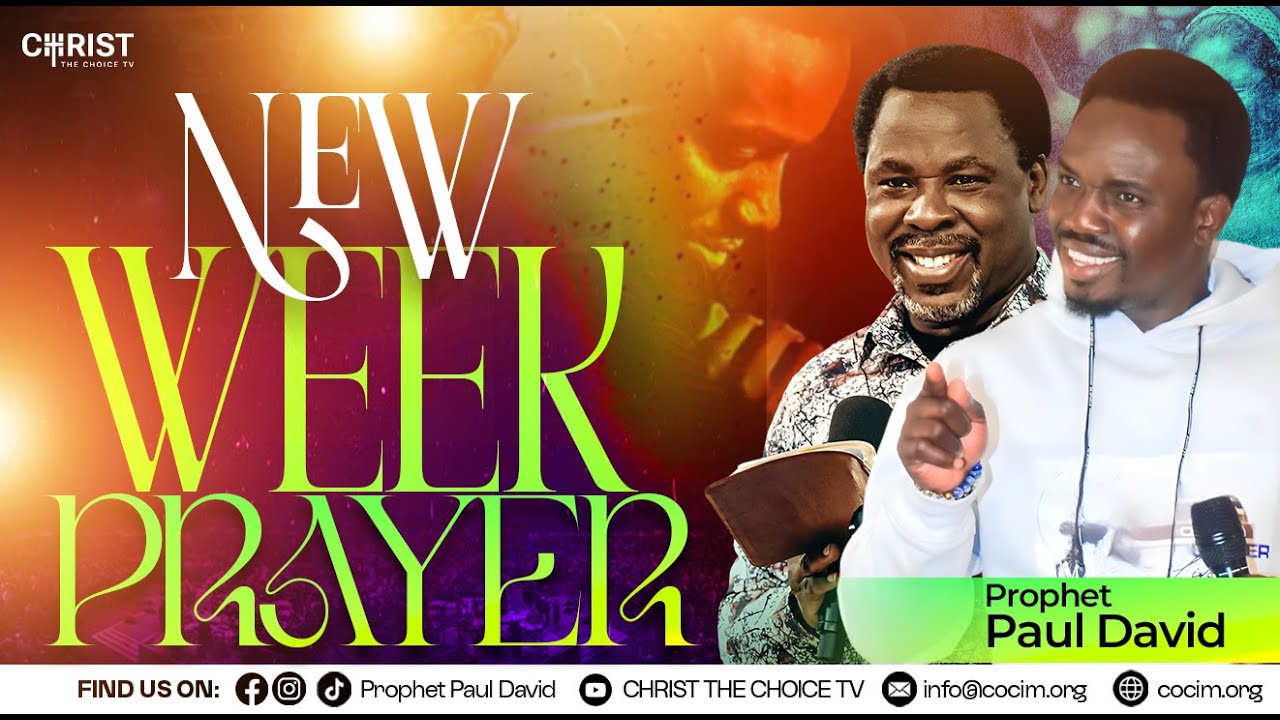 MONDAY ONLINE PROPHETIC FIRE PRAYER WITH PROPHET PAUL DAVID!! #tbjoshualegacy #prophetpauldavid