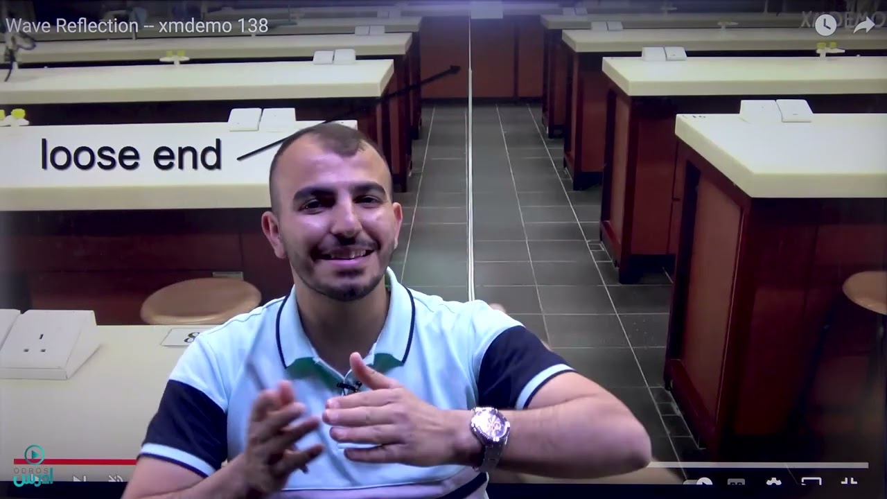 الحركة الموجية الحصة (1) انعكاس انكسار الموجات فيزيا عاشر جيييل 2008 @Abed_AlKareem
