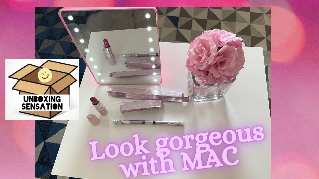 MAC lipstick shade ice baby and powerpoint eye pencil dual -UNBOXING SENSATION