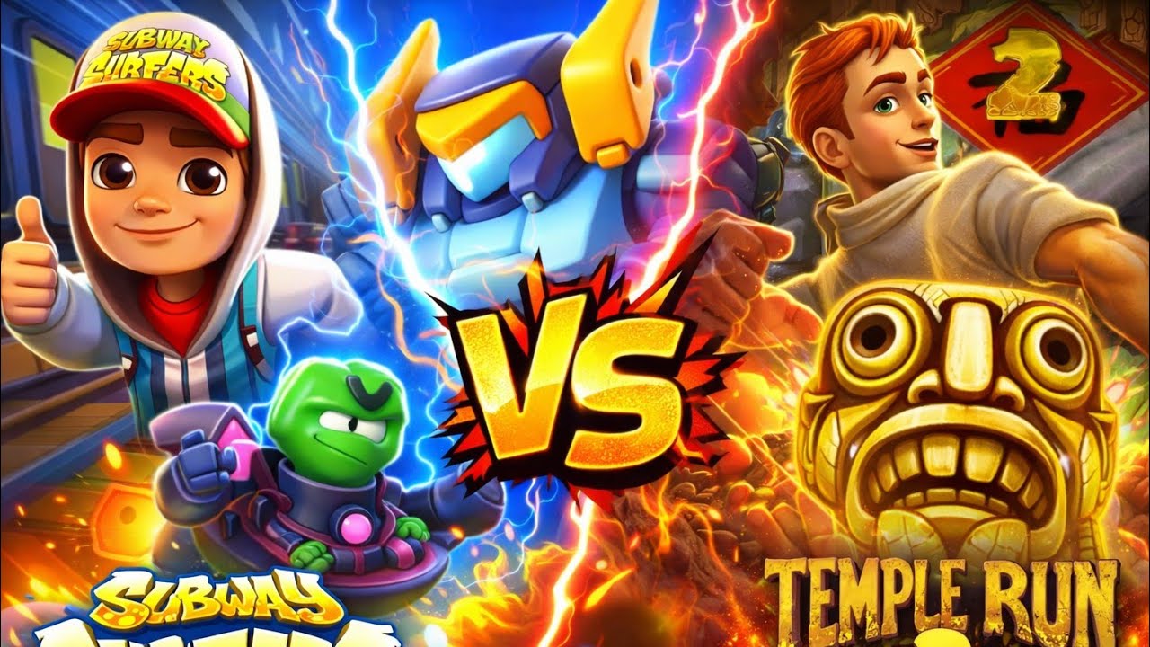 Train Games Ka Maha Muqabla 🔥⚡ | Subway Surfers vs Mob Control vs Temple Run 2 Full Challenge