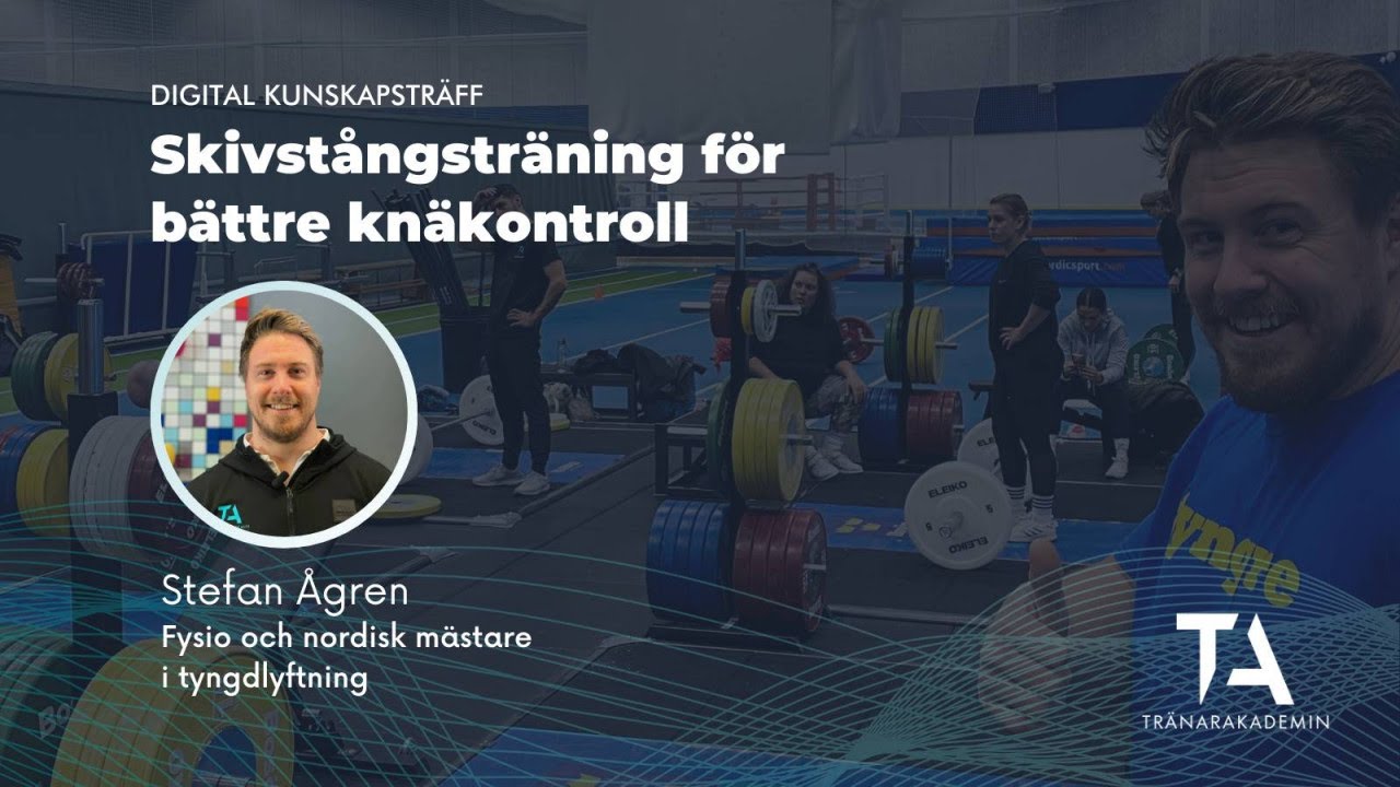 Skivstångsträning för bättre knäkontroll