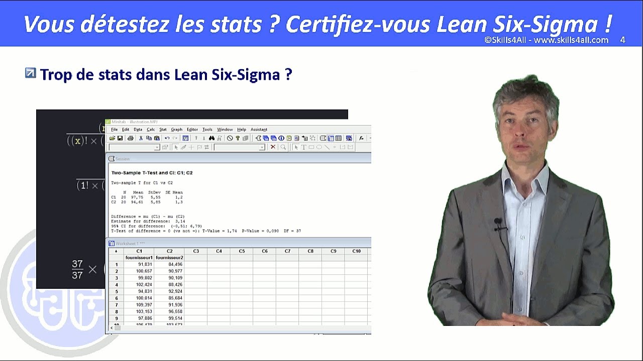 Vous détestez les stats? Certifiez-vous Lean Six-Sigma!