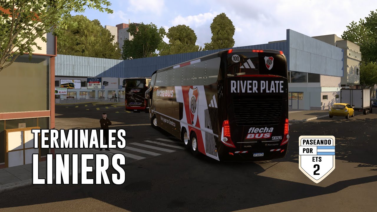 LLEGANDO A LA TERMINAL DE LINIERS, BUENOS AIRES con el colectivo de River! 🚍 ETS 2 1.49 (Mapa Ceibo)