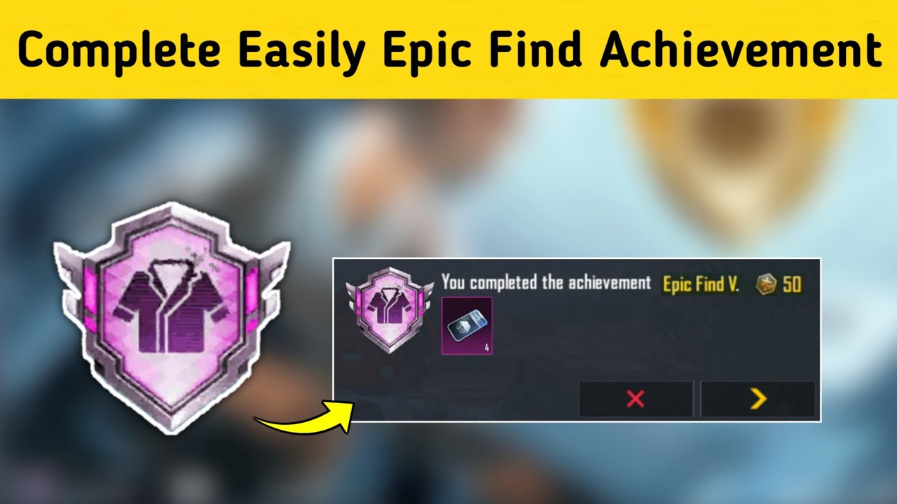 How To Complete Epic Find Achievement In Bgmi | Pubg Mobile | How To Complete Epic Find Achievement