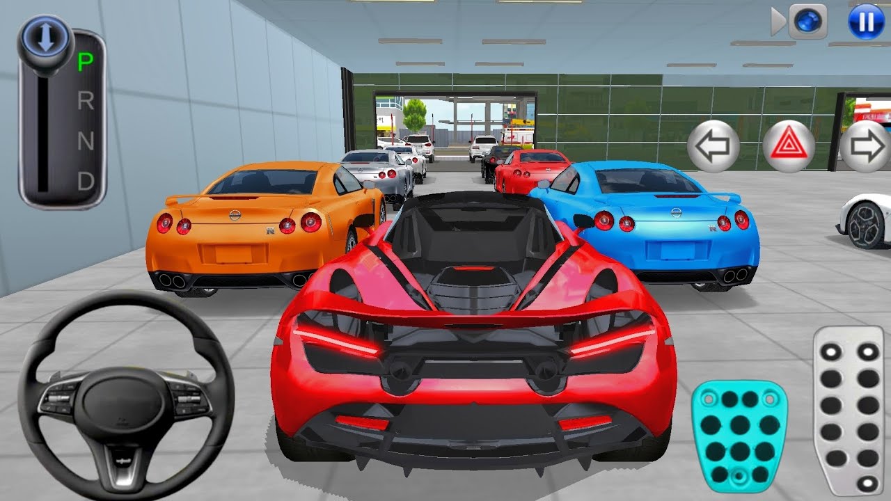 New Red McLaren Car Parking In Super Shop - 3D Driving Class 2026 | Car Driving Gameplay 