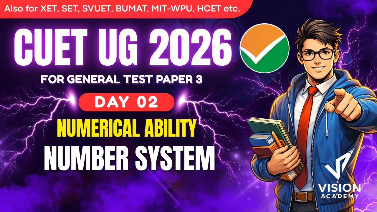 Maths Number System Day 2 CUET UG 2026 Crash Course 🔥 CUET UG General Aptitude Test Preparation 2026
