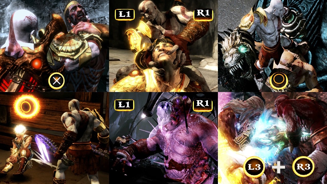 God of War 3 - All Brutal Quick Time Events