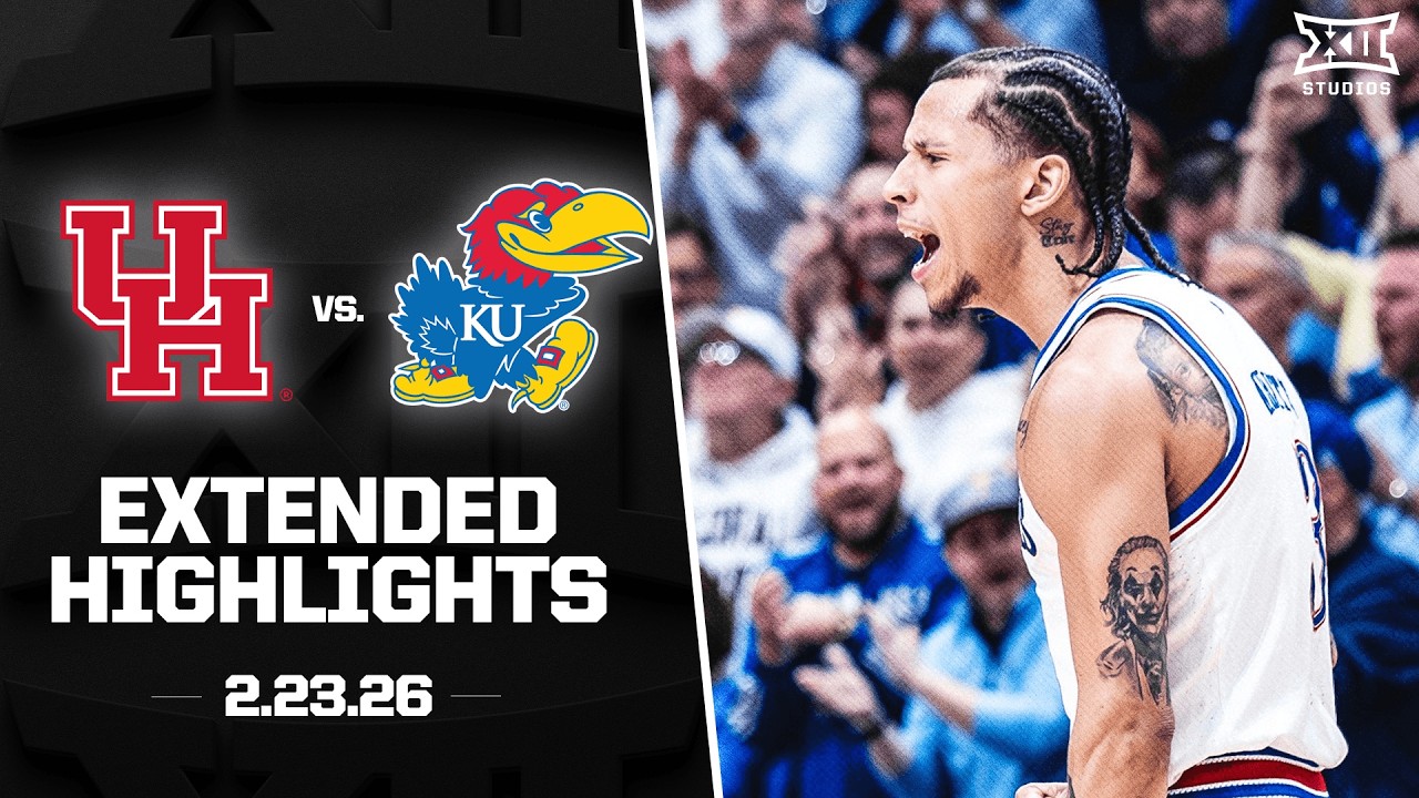 #5 Houston vs. #14 Kansas Extended Highlights | 2025-26 Big 12 Men's Basketball