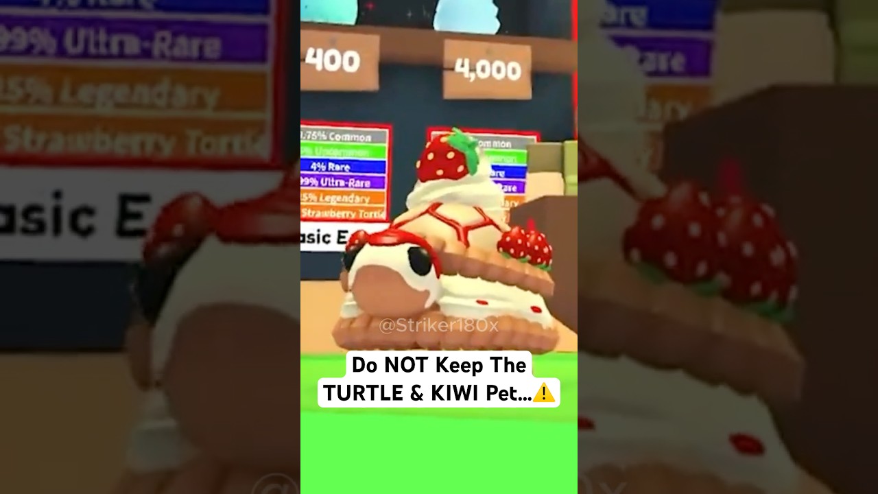 Do NOT Keep The NEW TURTLE and KIWI Pets in Adopt Me...⚠️#roblox #adoptme