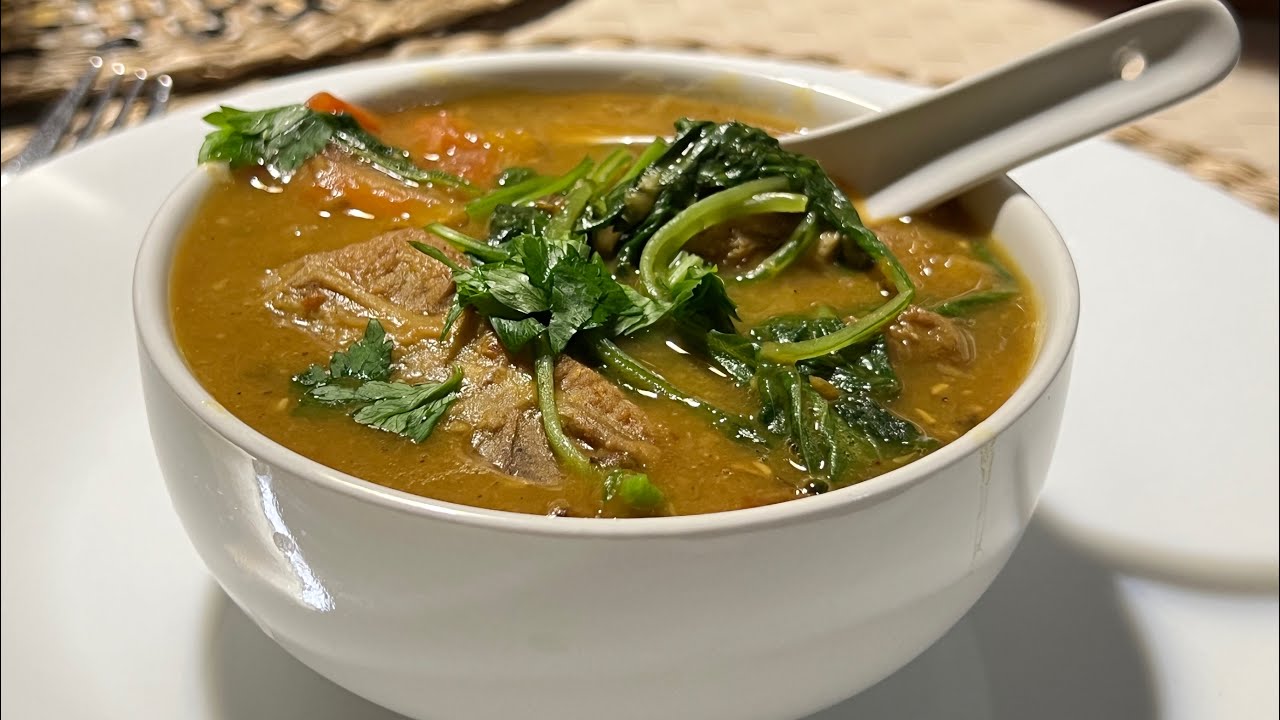 Mung Bean Soup with Pork Ribs// Also known as “Ginisang Monggo” among Filipinos.