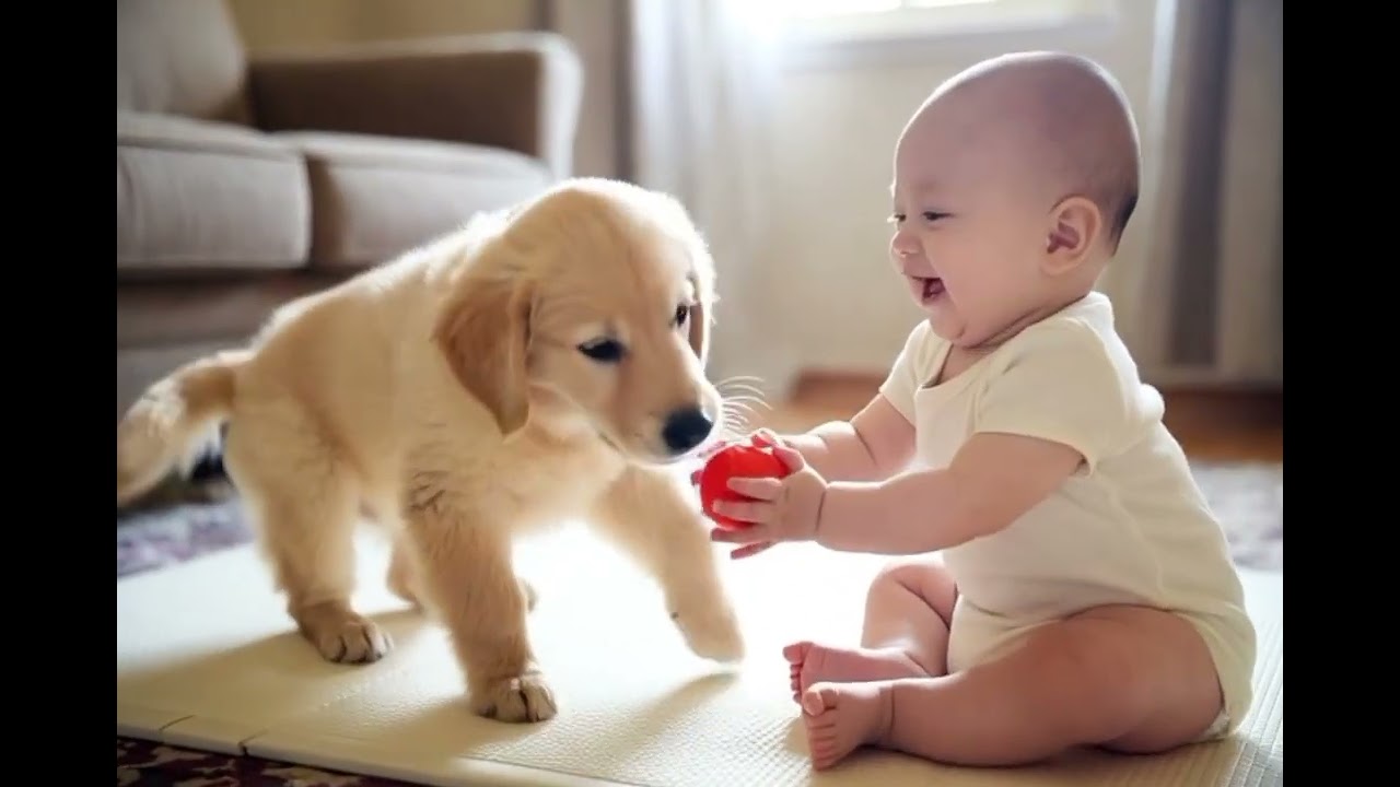 Cute Baby Playing with Dog 🐶 | Most Adorable Friendship Ever | Viral Baby Video #baby #cutebaby #dog