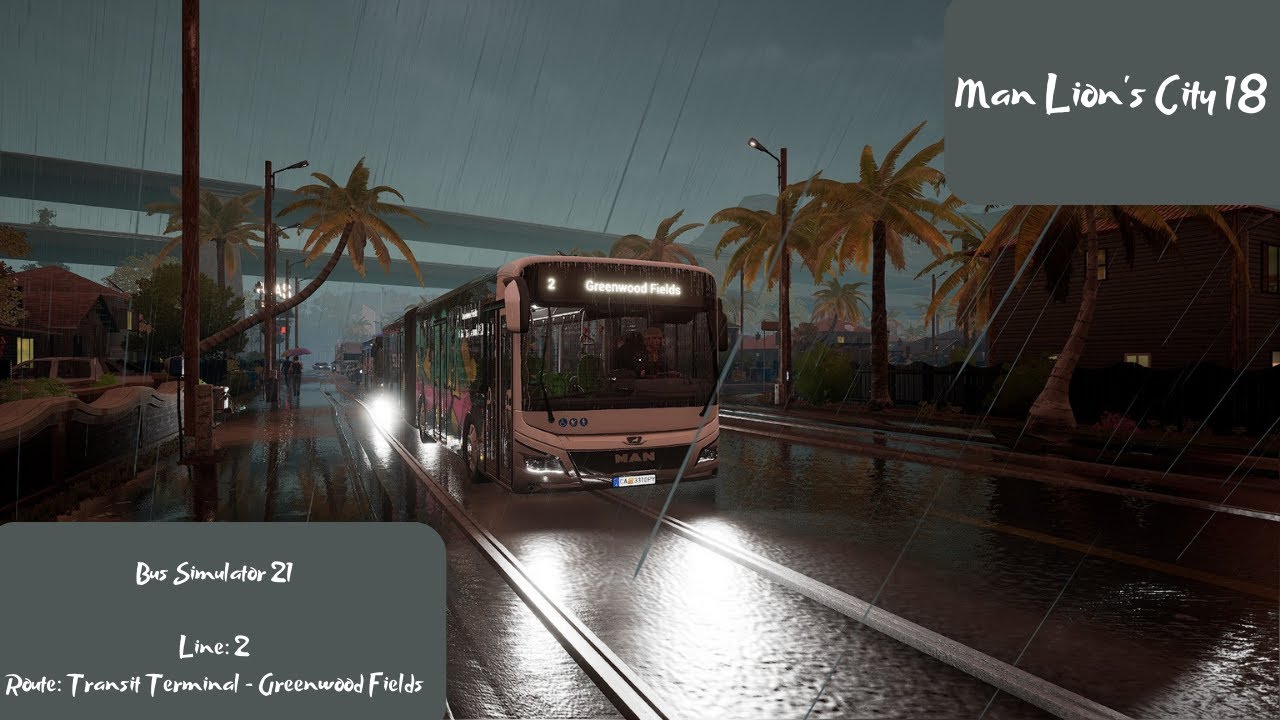 Bus Simulator 21 | Line 2 – Full Shift (Angel Shores) #Bus simulator #trending