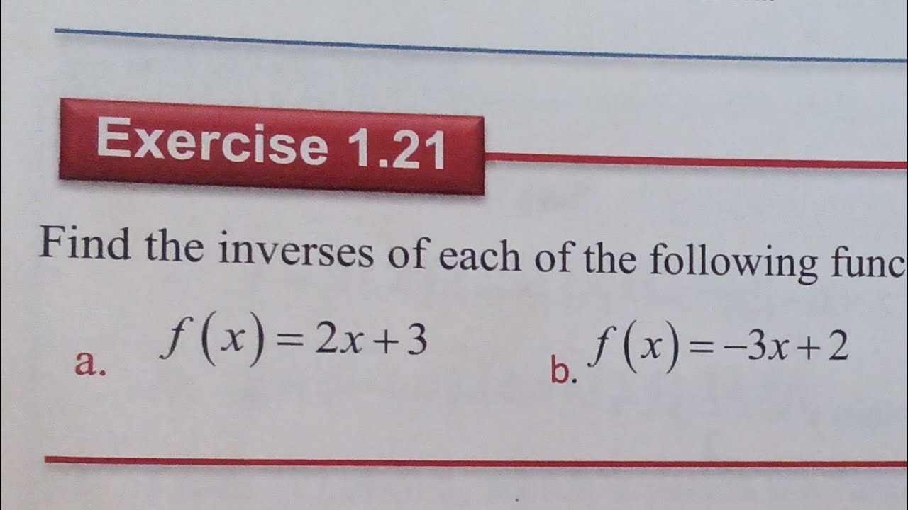 MATHS grade 11 unit 1 Relations and Functions Exercises 1.21
