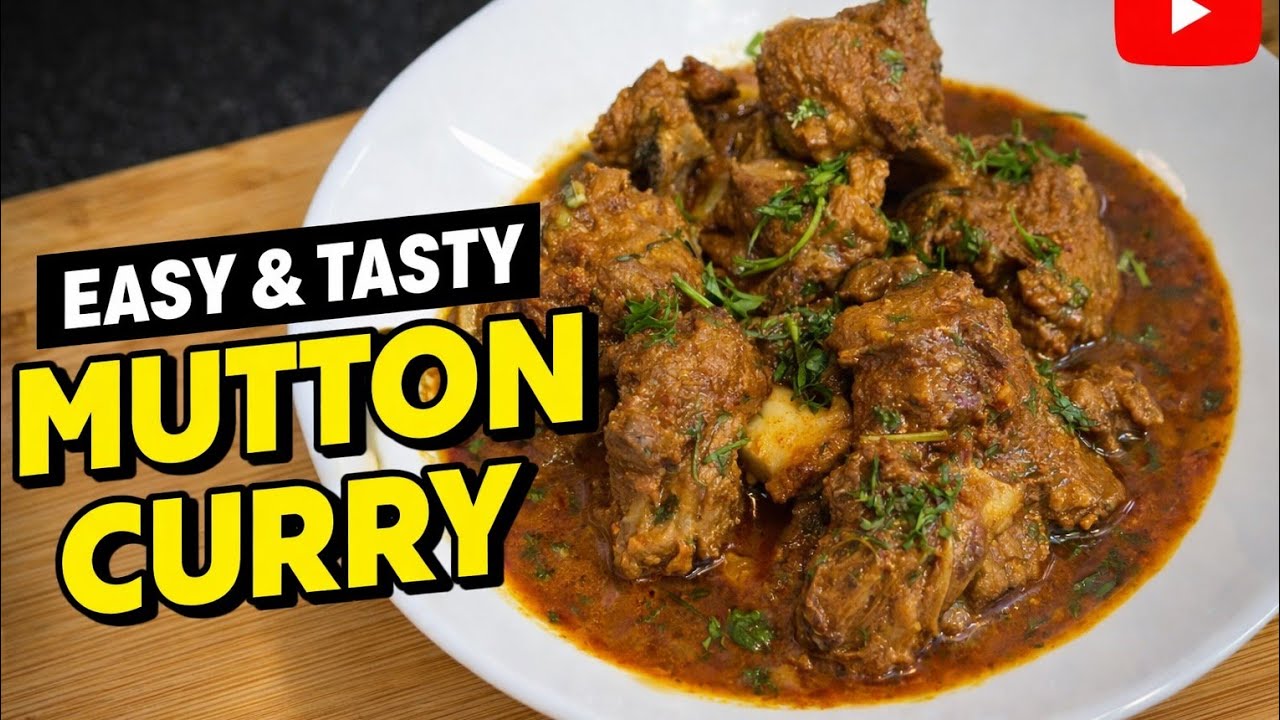 Easy Mutton Curry in Pressure Cooker | Soft & Juicy Mutton Recipe | Quick Mutton Curry | Home Style