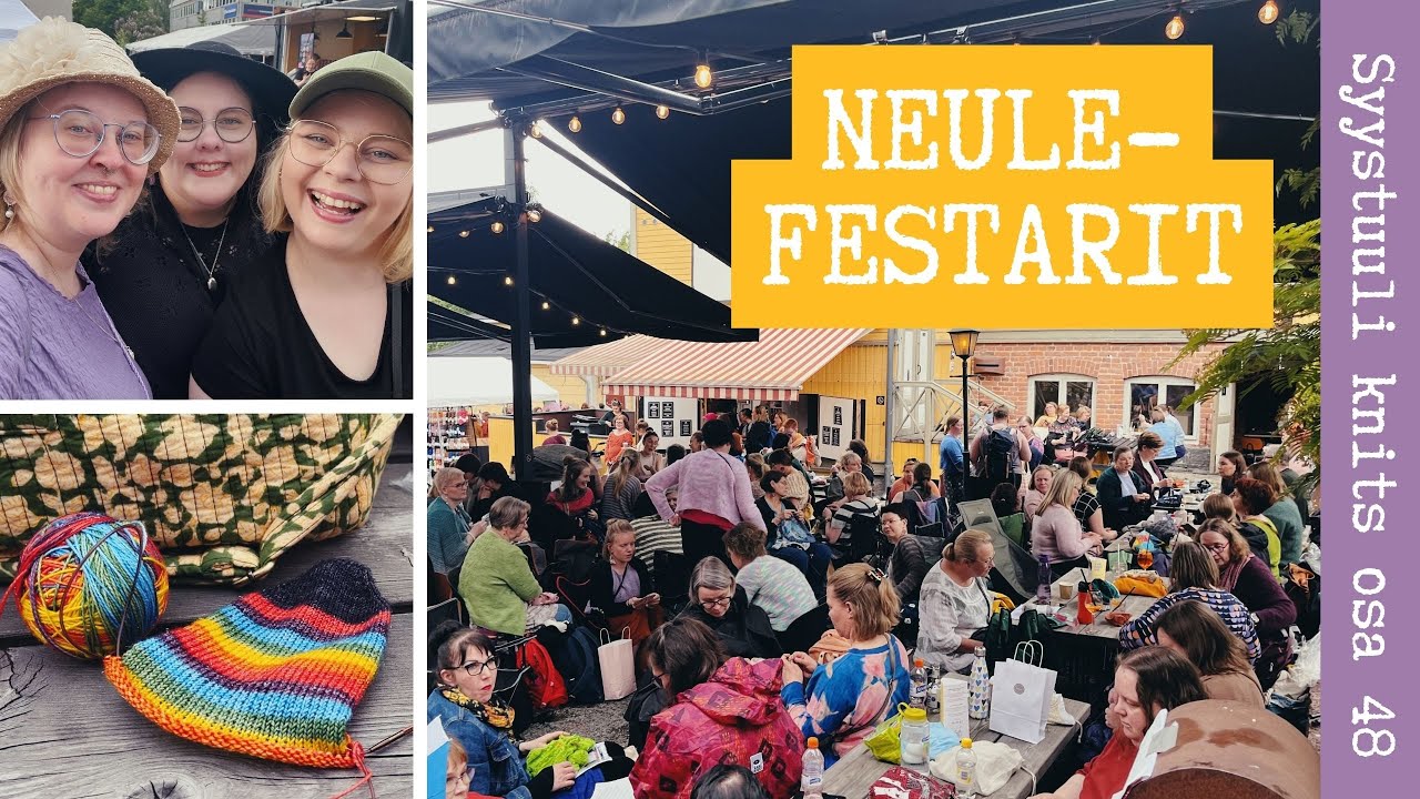 Jyväskylän neulefestarit 2025 -reissuvlogi 💕 Tunnelmaa ja löytöjä! / Syystuuli knits
