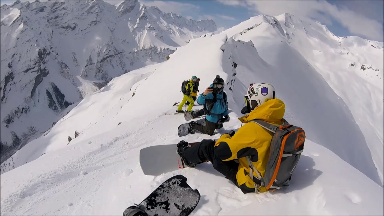 Snowboard freeride - Puy St Vincent - Col du Bal - 2018