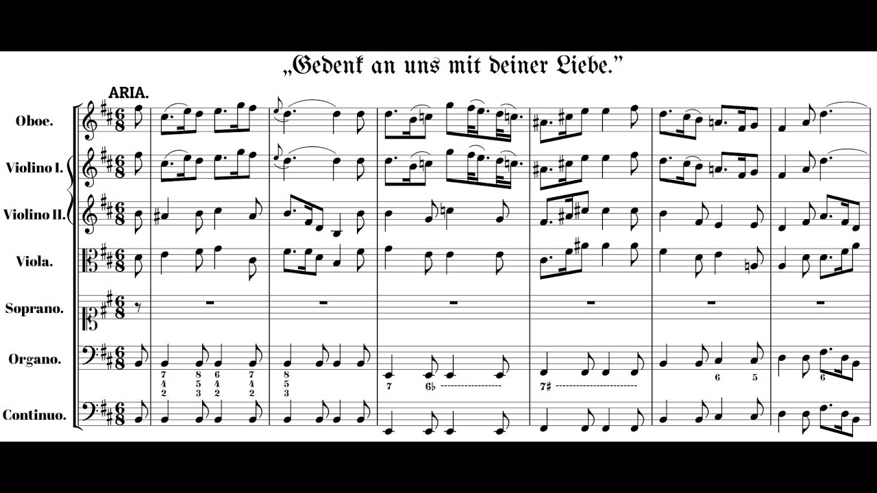 Johann Sebastian Bach - Gedenk an uns mit deiner Liebe. V: Aria. {From BWV 29.}
