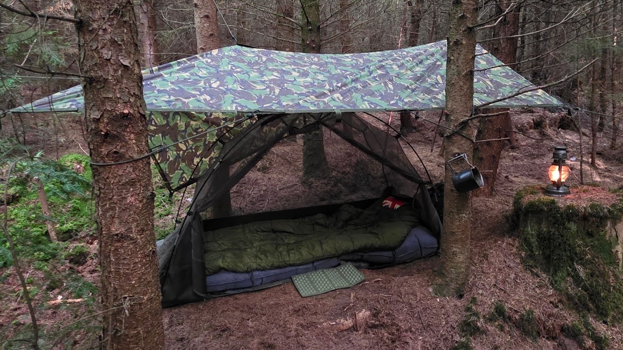 Wild Camping with a British Army Basha 
