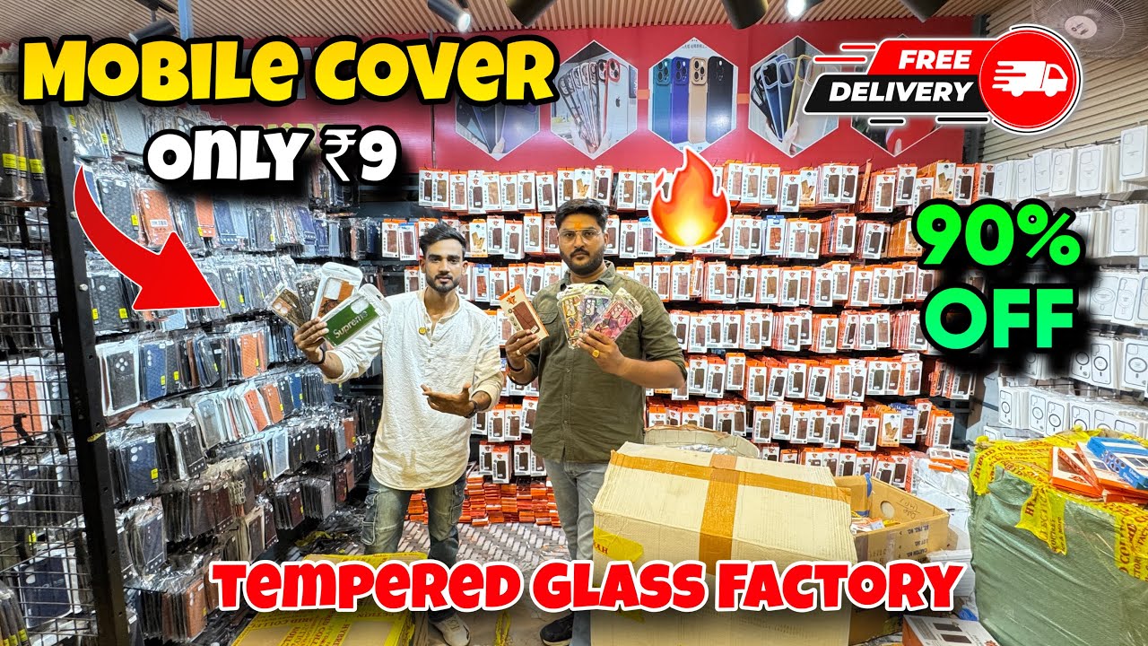 Mobile Cover Wholesale Market In Delhi 🔥 | Mobile Tampered in Wholesale Karol Bagh Market 