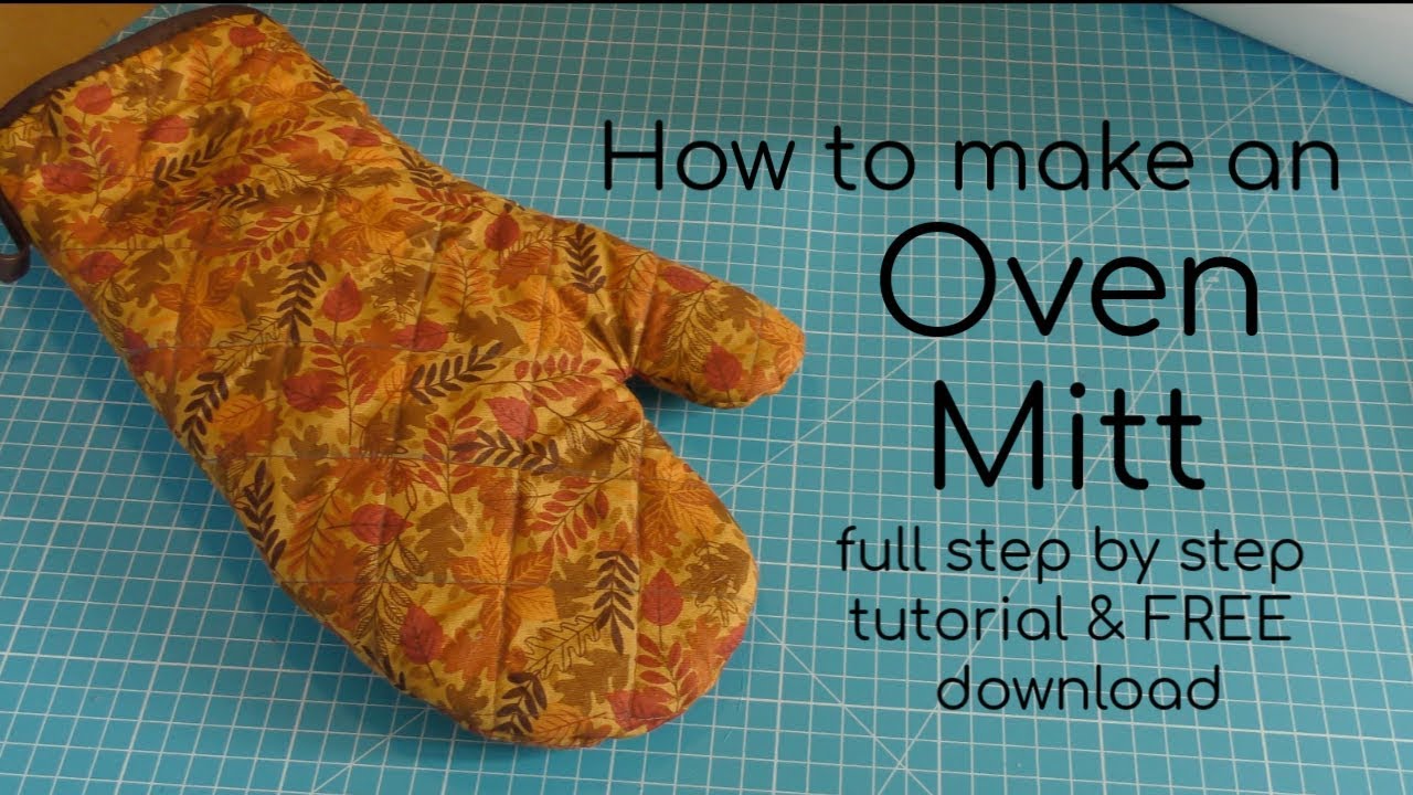 How to make a easy quilted oven mitt